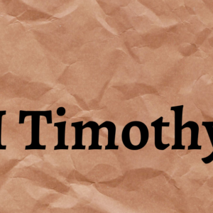 1 Timothy 1:18-20