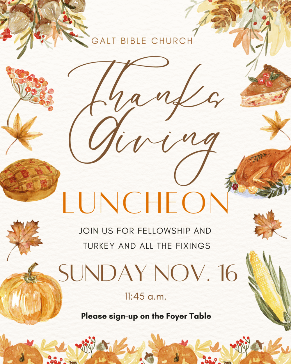 Thanksgiving Luncheon