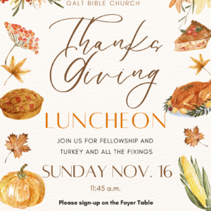 Thanksgiving Luncheon