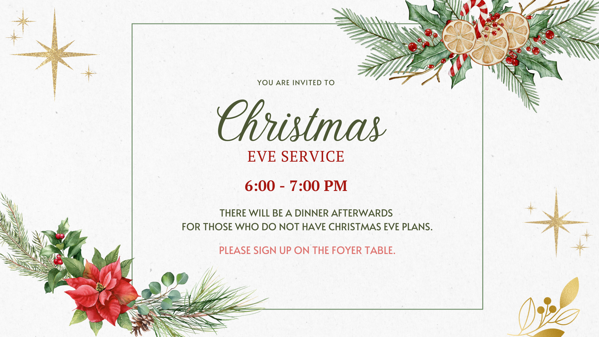Christmas Eve Service