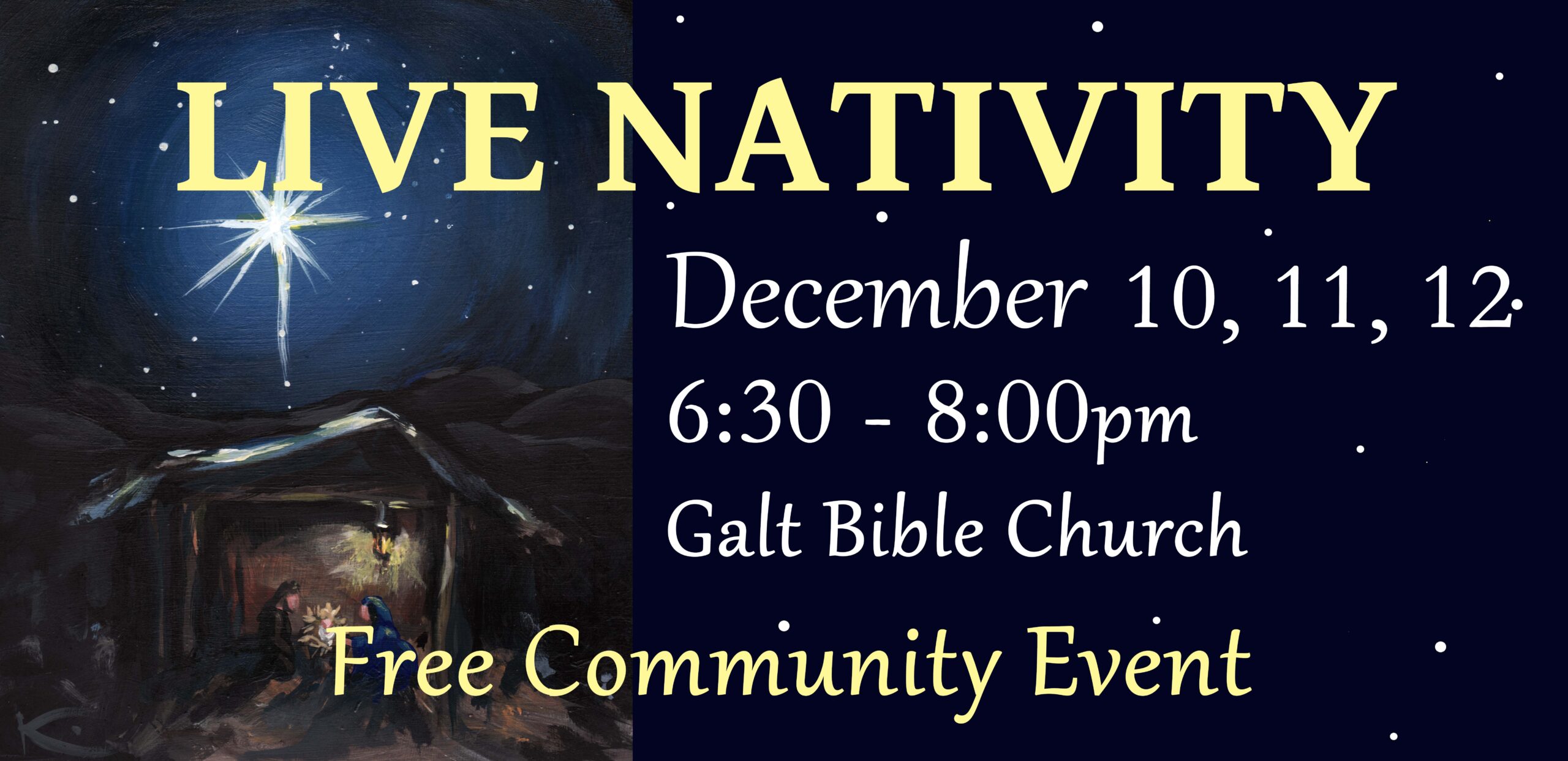 Live Nativity 2026